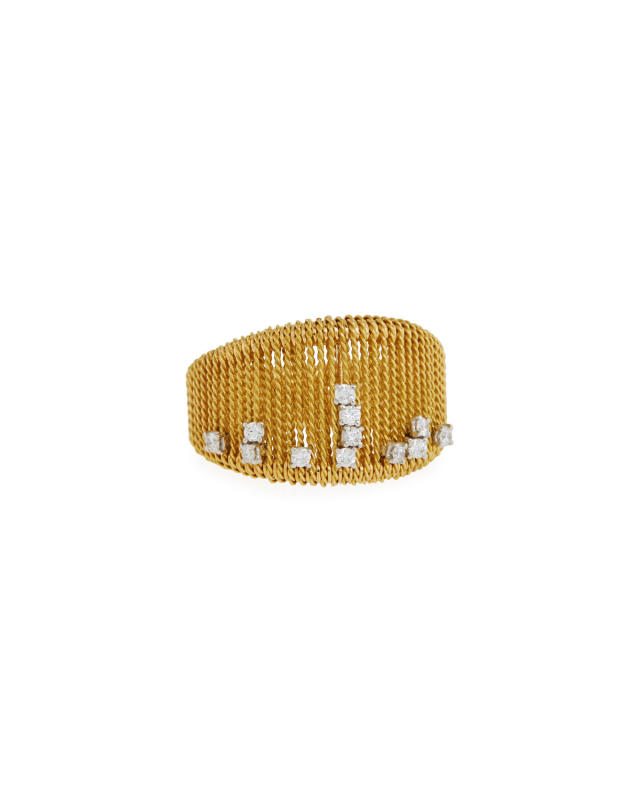 Renaissance 18k Gold Dancing Diamond Ring